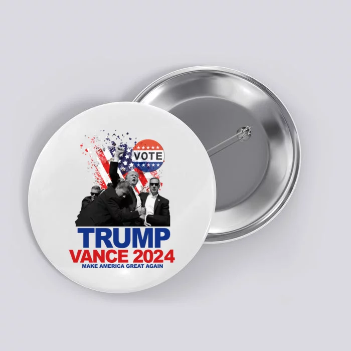 Trump Vance 2024 Make America Great Again Fight Election Button