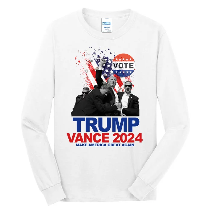 Trump Vance 2024 Make America Great Again Fight Election Tall Long Sleeve T-Shirt