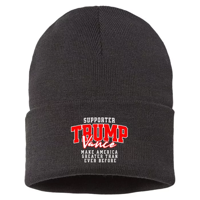 Trump Vance 2024 President Rally Premium Sustainable Knit Beanie