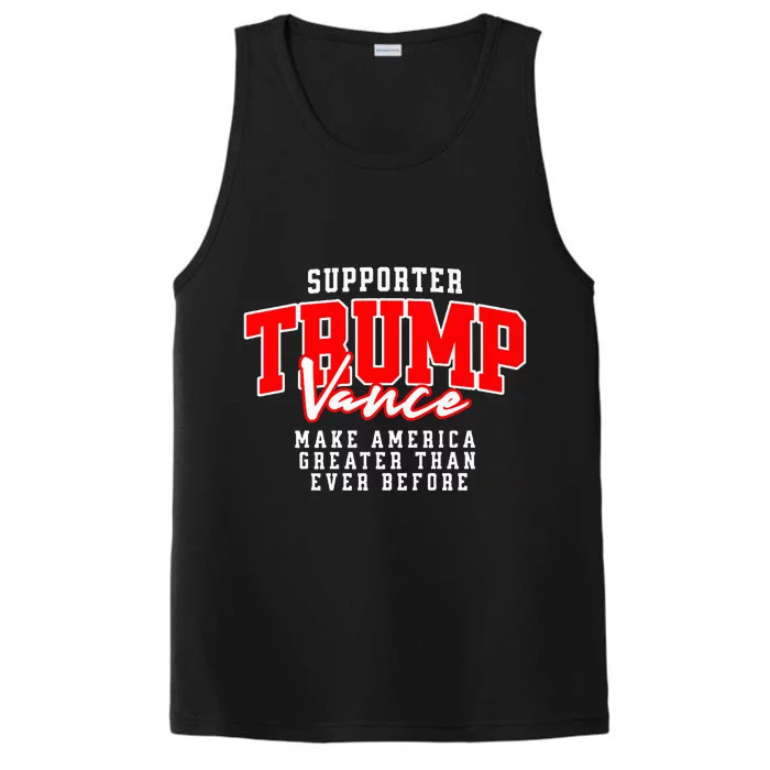 Trump Vance 2024 President Rally Premium Performance Tank