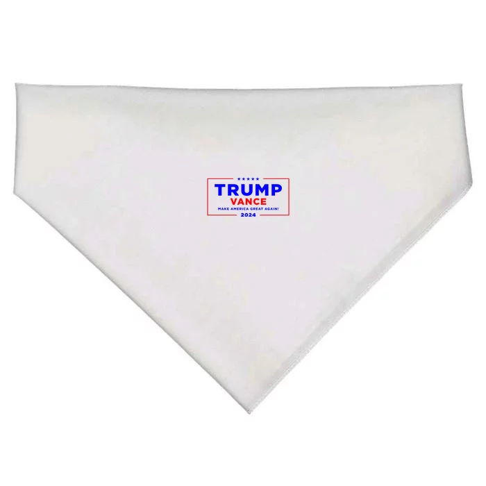 Trump Vance 2024 Front Pocket Print With Back Print Front & Back USA-Made Doggie Bandana