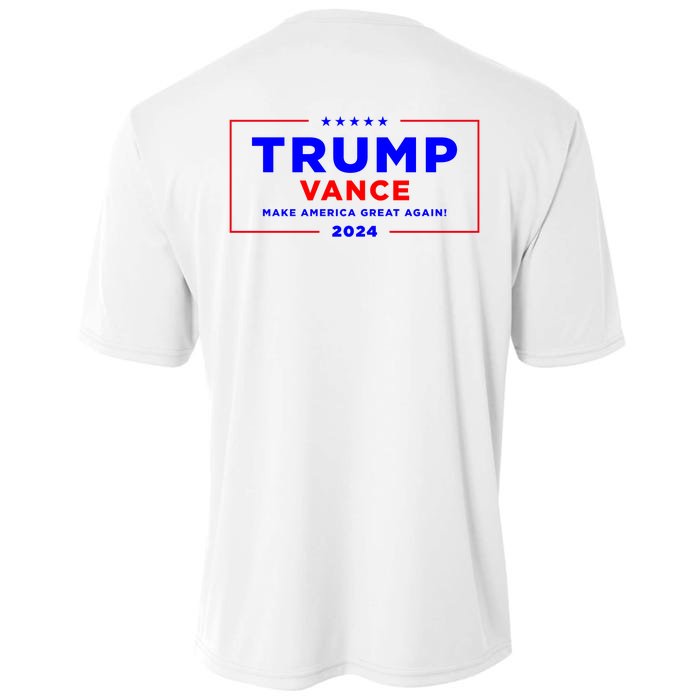 Trump Vance 2024 Front Pocket Print With Back Print Front & Back Cooling Performance Crew T-Shirt