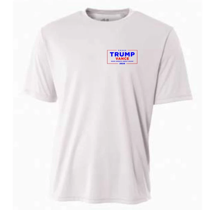 Trump Vance 2024 Front Pocket Print With Back Print Front & Back Cooling Performance Crew T-Shirt