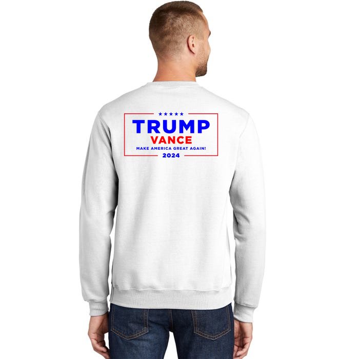 Trump Vance 2024 Front Pocket Print With Back Print Front & Back Sweatshirt