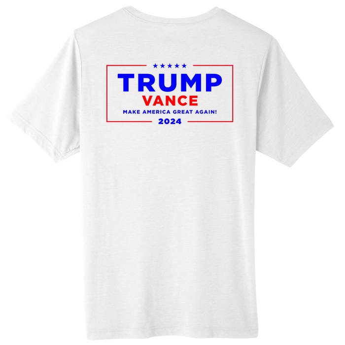 Trump Vance 2024 Front Pocket Print With Back Print Front & Back ChromaSoft Performance T-Shirt