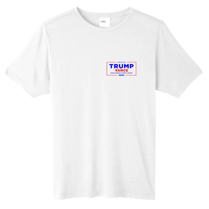 Trump Vance 2024 Front Pocket Print With Back Print Front & Back ChromaSoft Performance T-Shirt