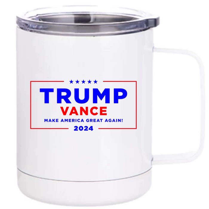 Trump Vance 2024 Front & Back 12oz Stainless Steel Tumbler Cup