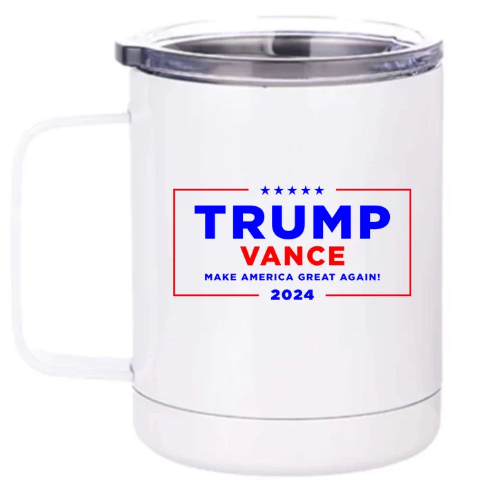 Trump Vance 2024 Front & Back 12oz Stainless Steel Tumbler Cup