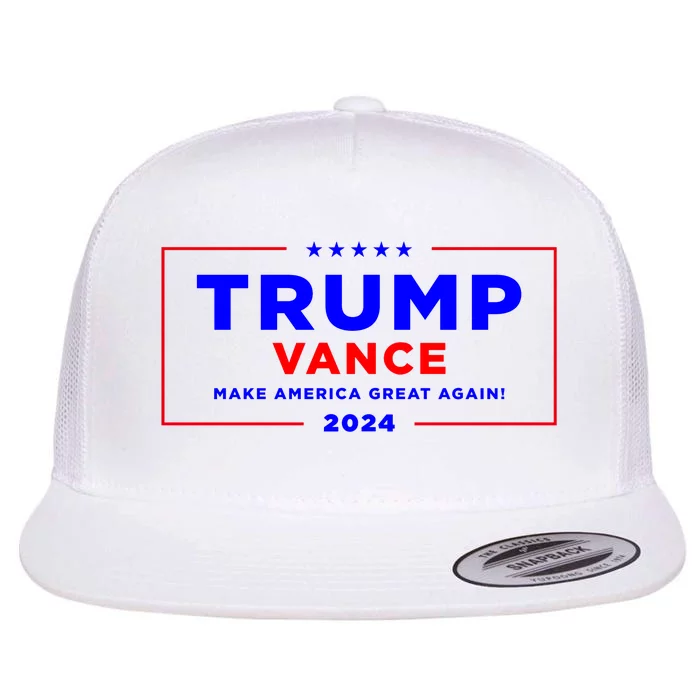 Trump Vance 2024 Flat Bill Trucker Hat