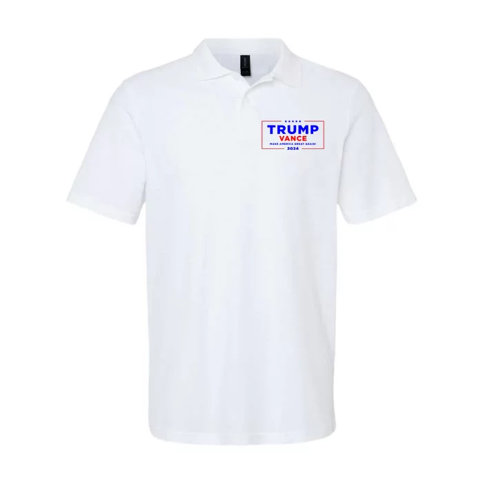 Trump Vance 2024 Softstyle Adult Sport Polo