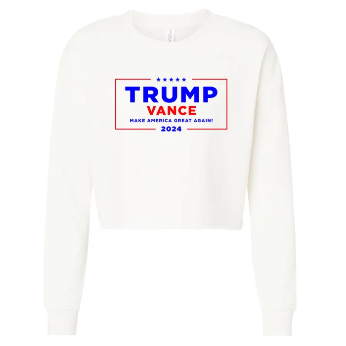 Trump Vance 2024 Cropped Pullover Crew