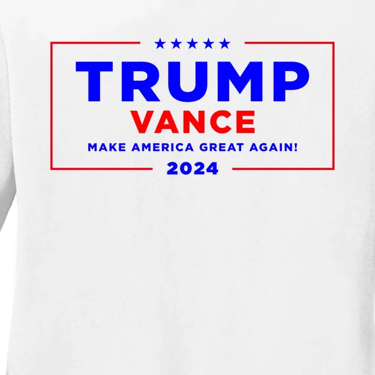 Trump Vance 2024 Ladies Long Sleeve Shirt