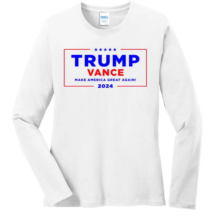 Trump Vance 2024 Ladies Long Sleeve Shirt