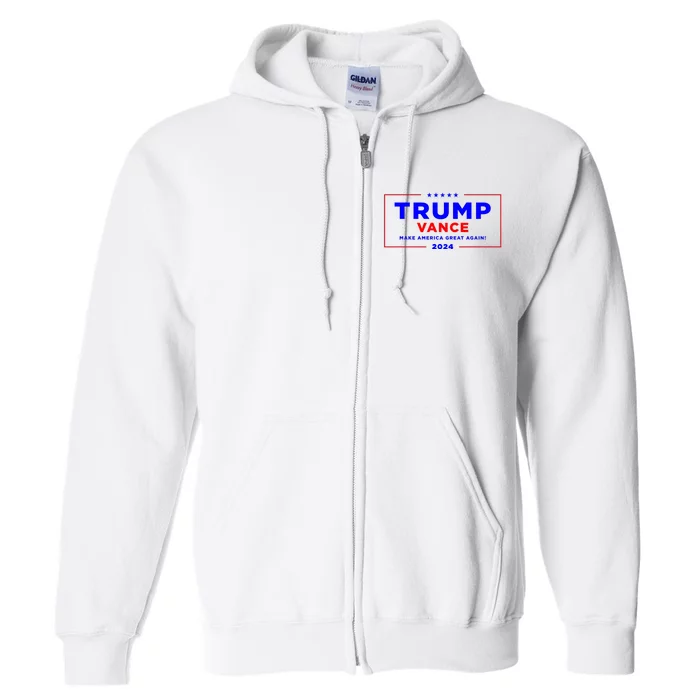 Trump Vance 2024 Full Zip Hoodie