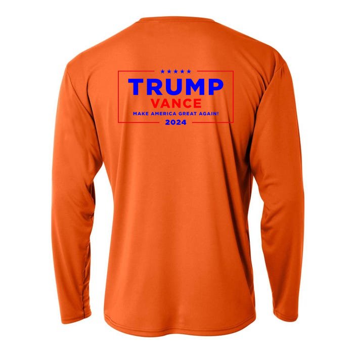 Trump Vance 2024 Front And Back Print Front & Back Cooling Performance Long Sleeve Crew