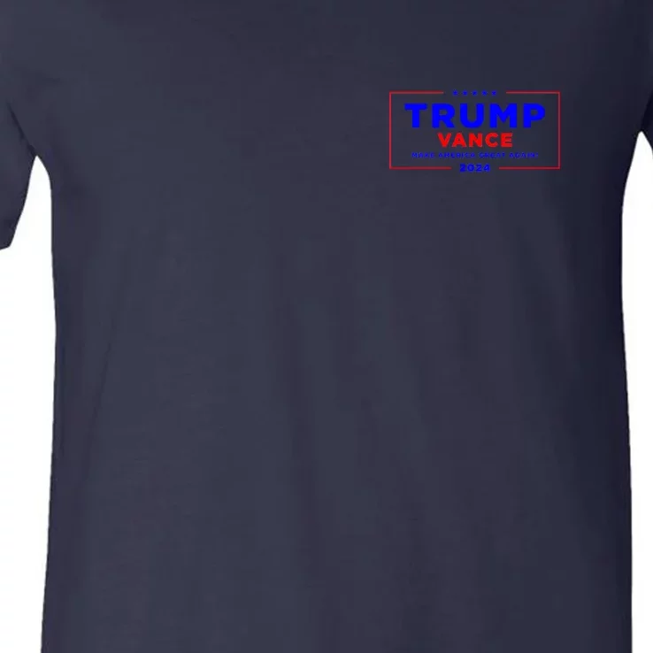 Trump Vance 2024 Front And Back Print Front & Back V-Neck T-Shirt