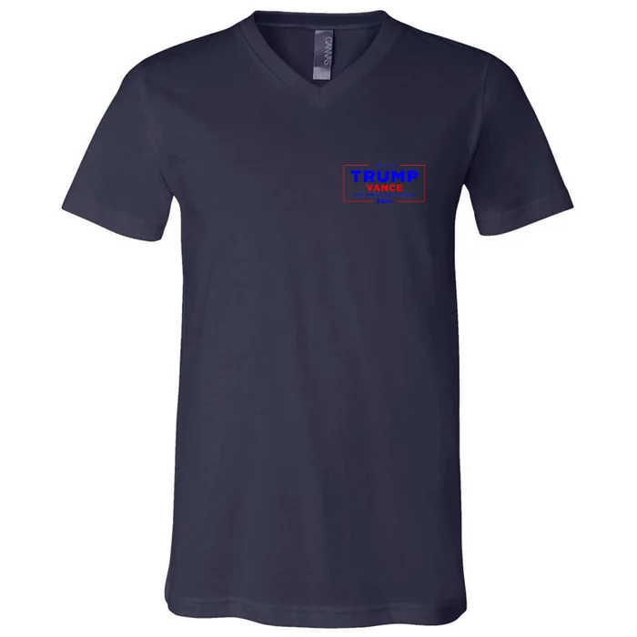 Trump Vance 2024 Front And Back Print Front & Back V-Neck T-Shirt