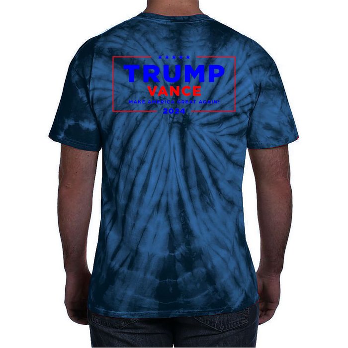 Trump Vance 2024 Front And Back Print Front & Back Tie-Dye T-Shirt