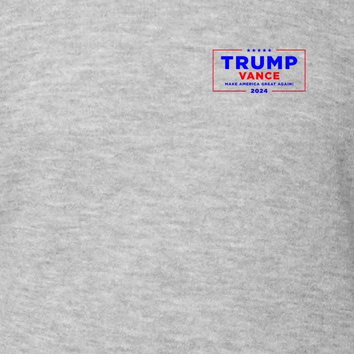 Trump Vance 2024 Front And Back Print Front & Back Toddler Sweatshirt