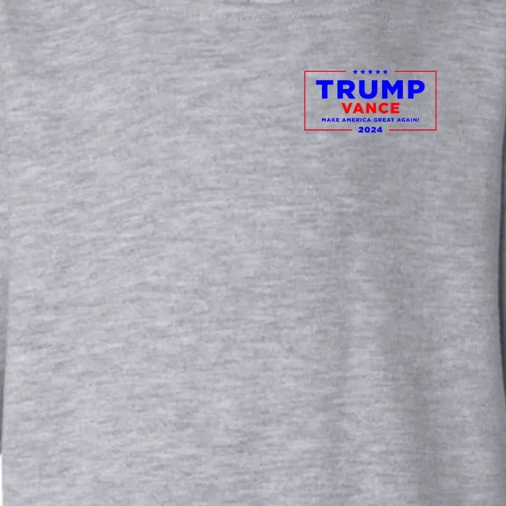 Trump Vance 2024 Front And Back Print Front & Back Toddler Hoodie