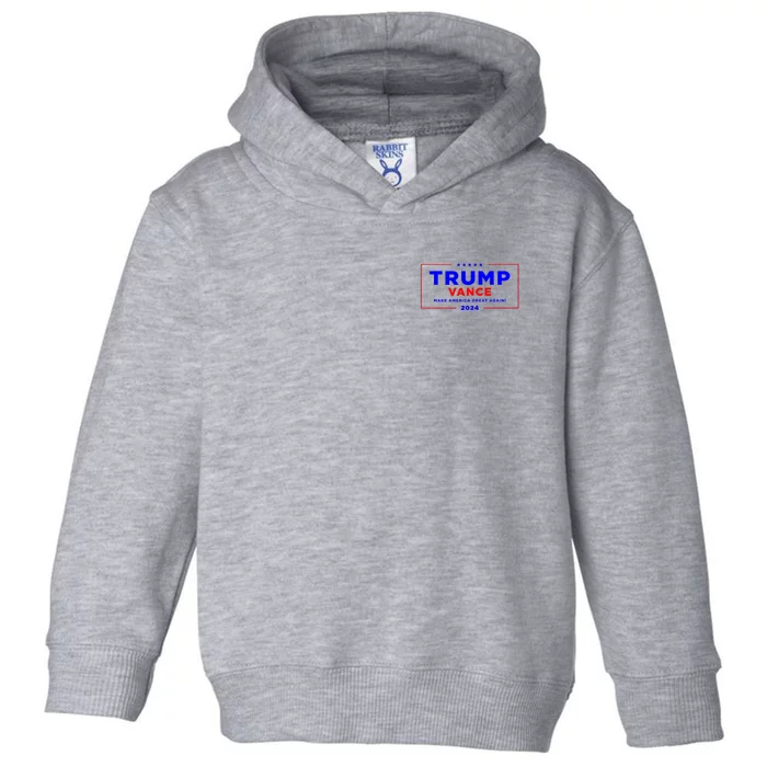 Trump Vance 2024 Front And Back Print Front & Back Toddler Hoodie