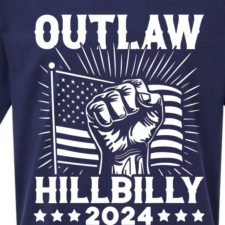 Trump Vance 2024 Donald Trump Jd Vance Outlaw Hillbilly Sueded Cloud Jersey T-Shirt