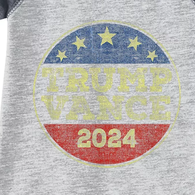 Trump Vance 2024 For President Vp Election 2024 Pocket Infant Baby Jersey Bodysuit