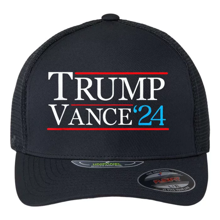 Trump Vance 2024 Trump Campaign Vance Flexfit Unipanel Trucker Cap