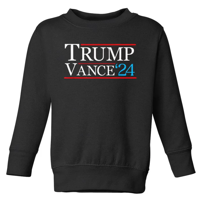 Trump Vance 2024 Trump Campaign Vance Toddler Sweatshirt