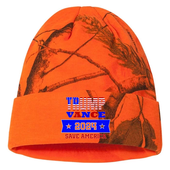 Trump Vance 2024 Save America Kati - 12in Camo Beanie