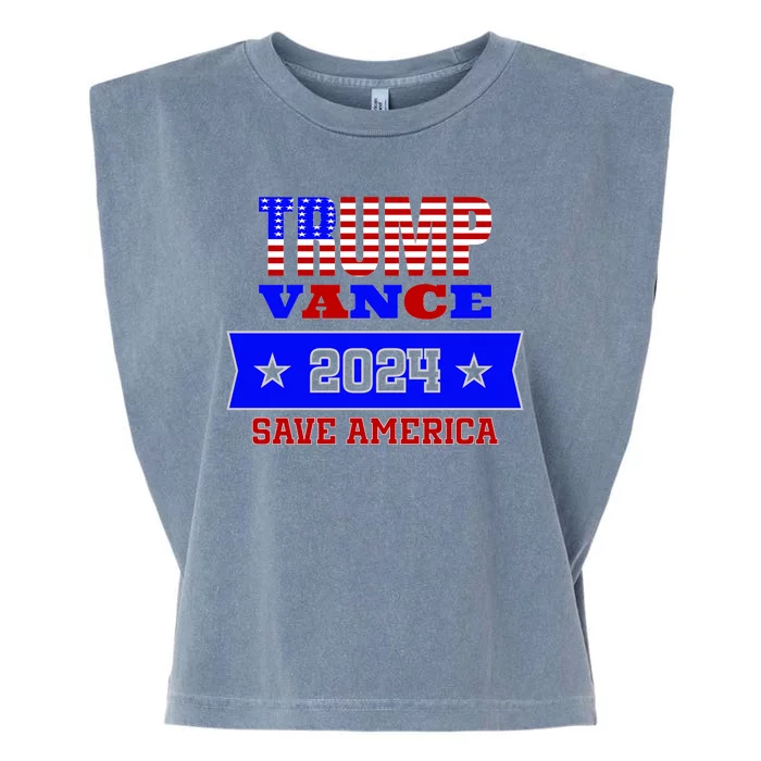 Trump Vance 2024 Save America Garment-Dyed Women's Muscle Tee