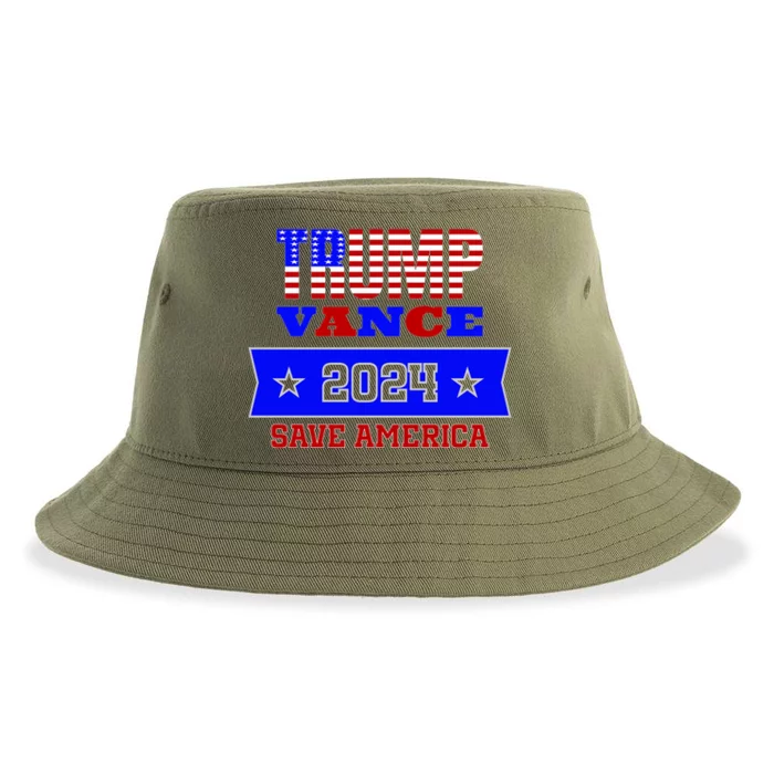 Trump Vance 2024 Save America Sustainable Bucket Hat