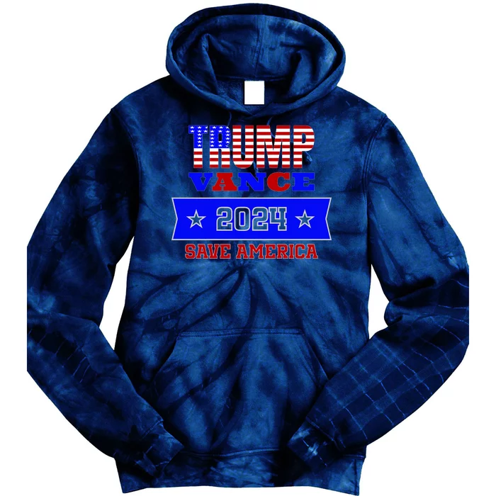 Trump Vance 2024 Save America Tie Dye Hoodie