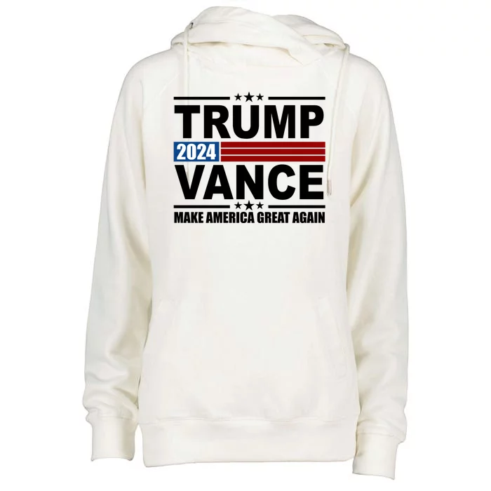 Trump Vance 2024 Make America Great Again Womens Funnel Neck Pullover Hood