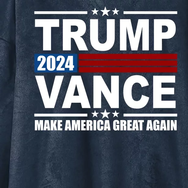 Trump Vance 2024 Make America Great Again Hooded Wearable Blanket