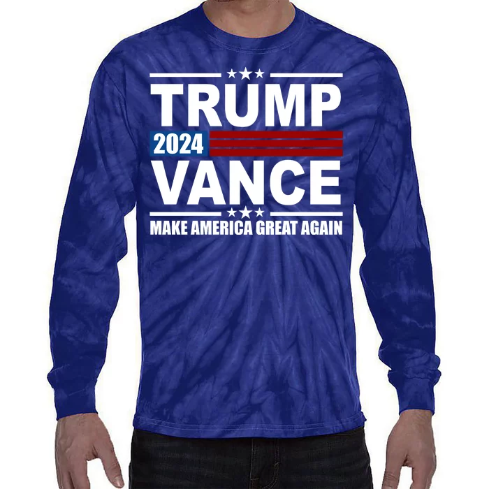 Trump Vance 2024 Make America Great Again Tie-Dye Long Sleeve Shirt