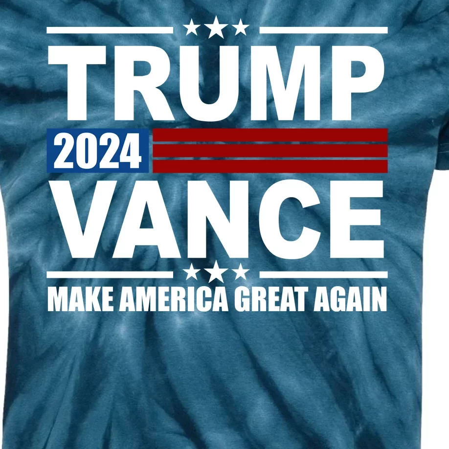 Trump Vance 2024 Make America Great Again Kids Tie-Dye T-Shirt