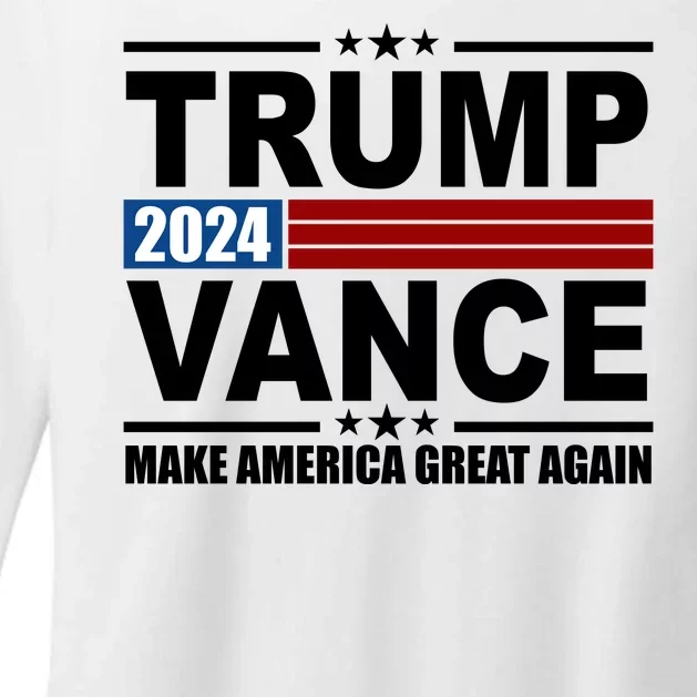 Trump Vance 2024 Make America Great Again Womens CVC Long Sleeve Shirt