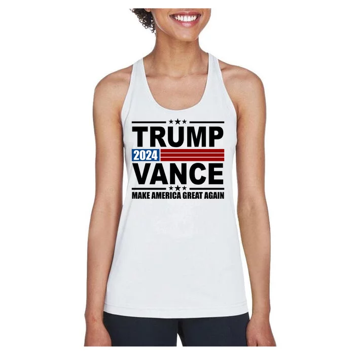 Trump Vance 2024 Make America Great Again Women's Racerback Tank