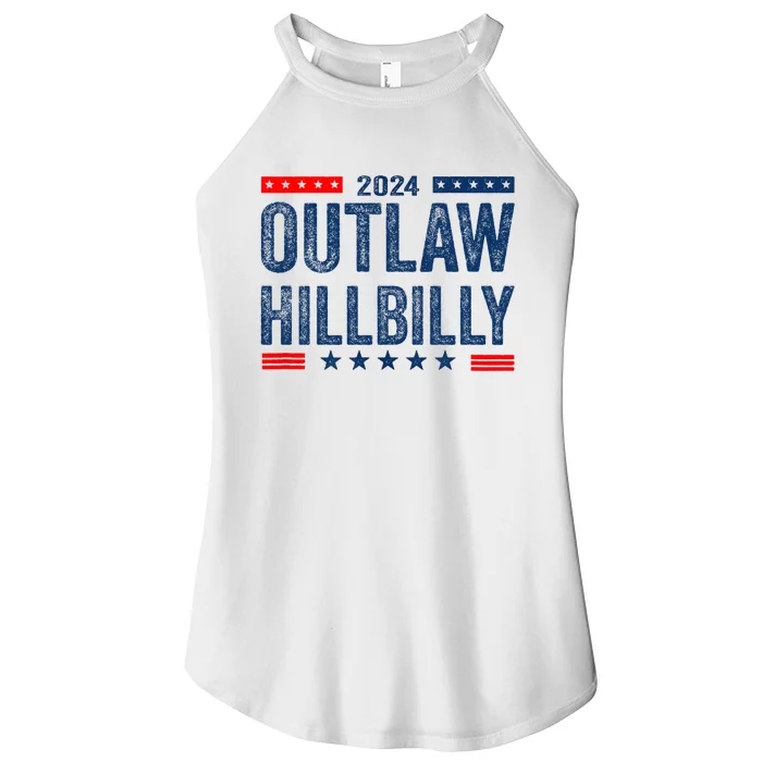 Trump Vance 2024 Outlaw Hillbilly Us Flag Vintage Women’s Perfect Tri Rocker Tank