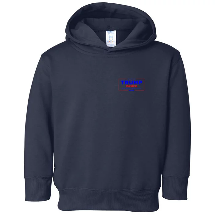 Trump Vance 2024 Pocket Print Toddler Hoodie