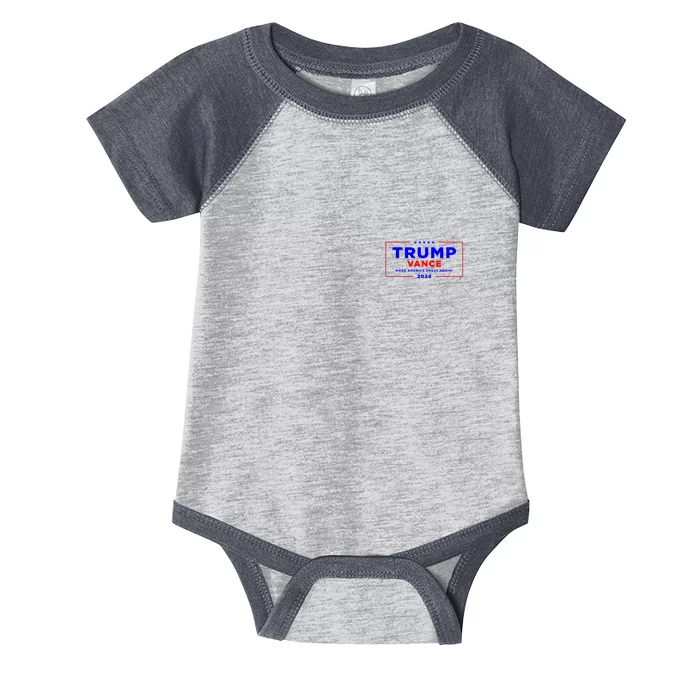 Trump Vance 2024 Pocket Print Infant Baby Jersey Bodysuit