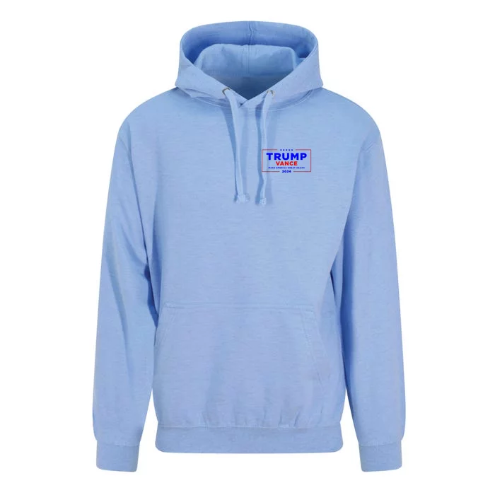 Trump Vance 2024 Pocket Print Unisex Surf Hoodie