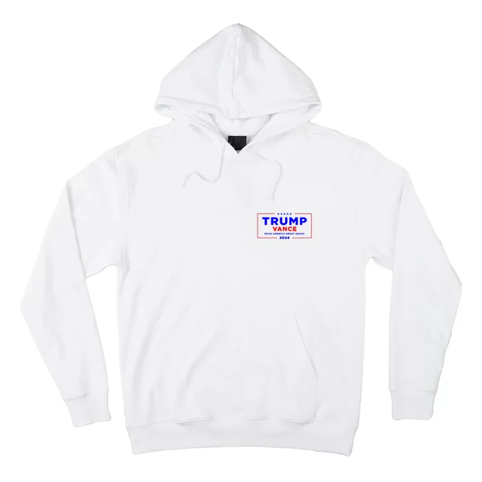 Trump Vance 2024 Pocket Print Hoodie