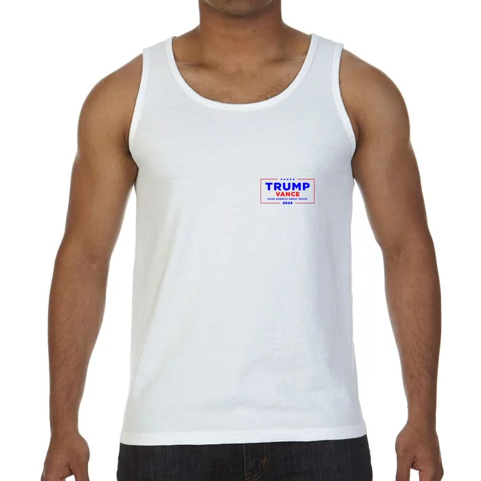 Trump Vance 2024 Pocket Print Comfort Colors® Tank Top