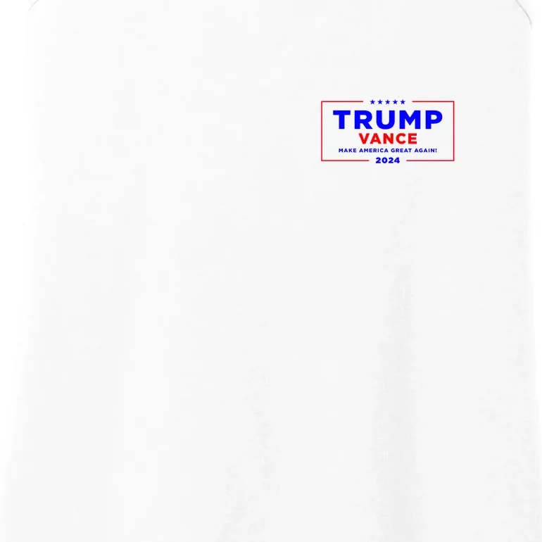 Trump Vance 2024 Pocket Print Ladies Essential Tank