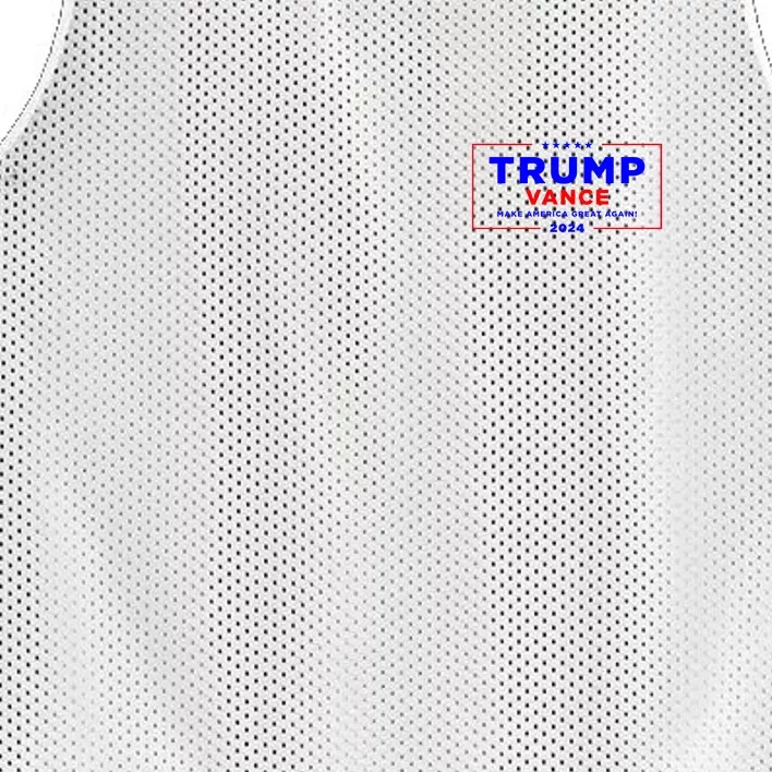 Trump Vance 2024 Pocket Print Mesh Reversible Basketball Jersey Tank