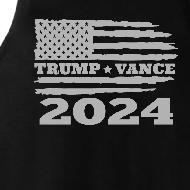 Trump Vance 2024 Gray Style Ladies Tri-Blend Wicking Tank