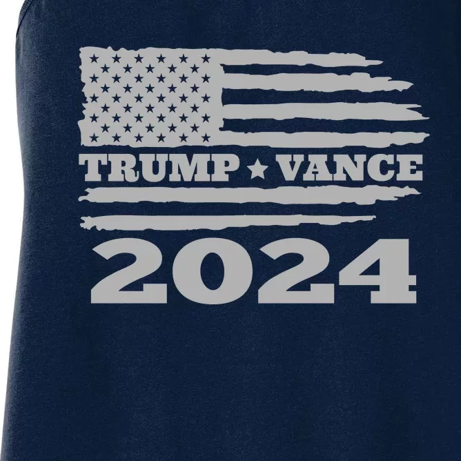 Trump Vance 2024 Gray Style Women's Racerback Tank