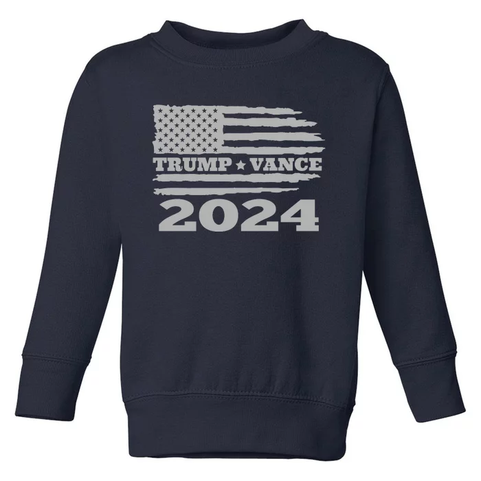 Trump Vance 2024 Gray Style Toddler Sweatshirt